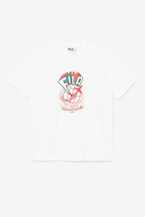 Fila Ryland Sleeve Women's Tee - White,NZ 34-8647